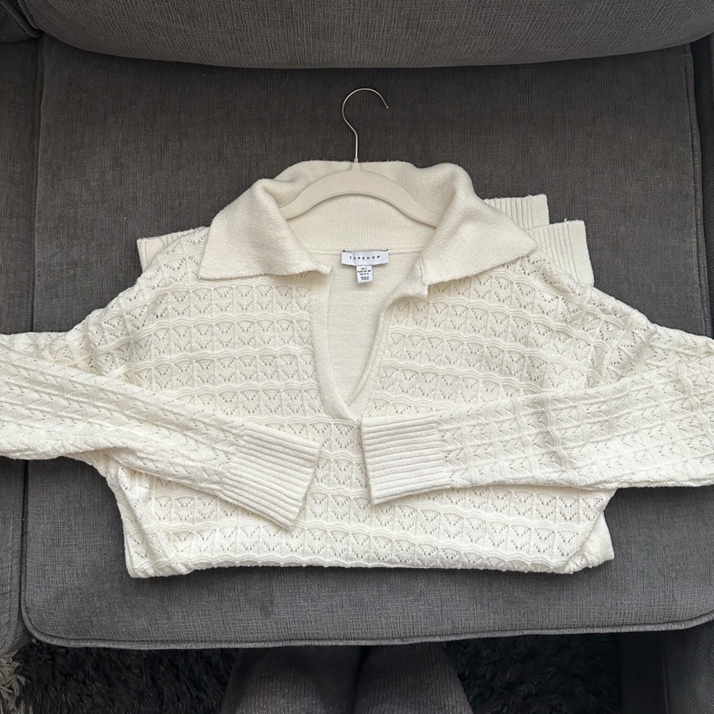 Top shop cream sweater